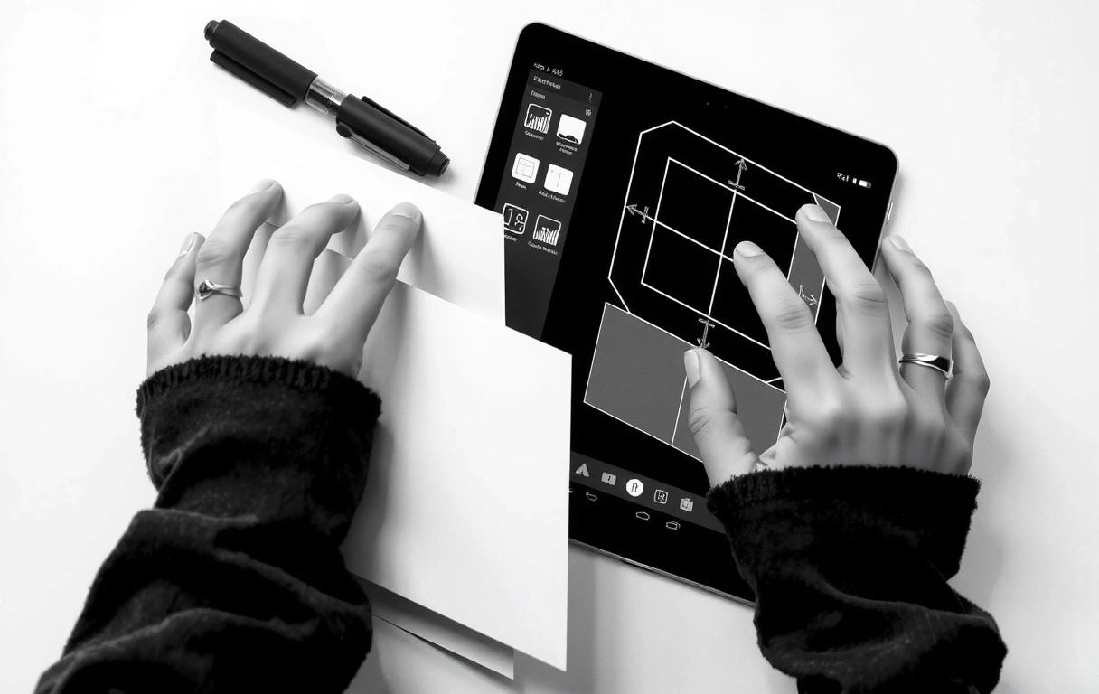 Atelier desviro : maquette physique et interface numérique juxtaposées